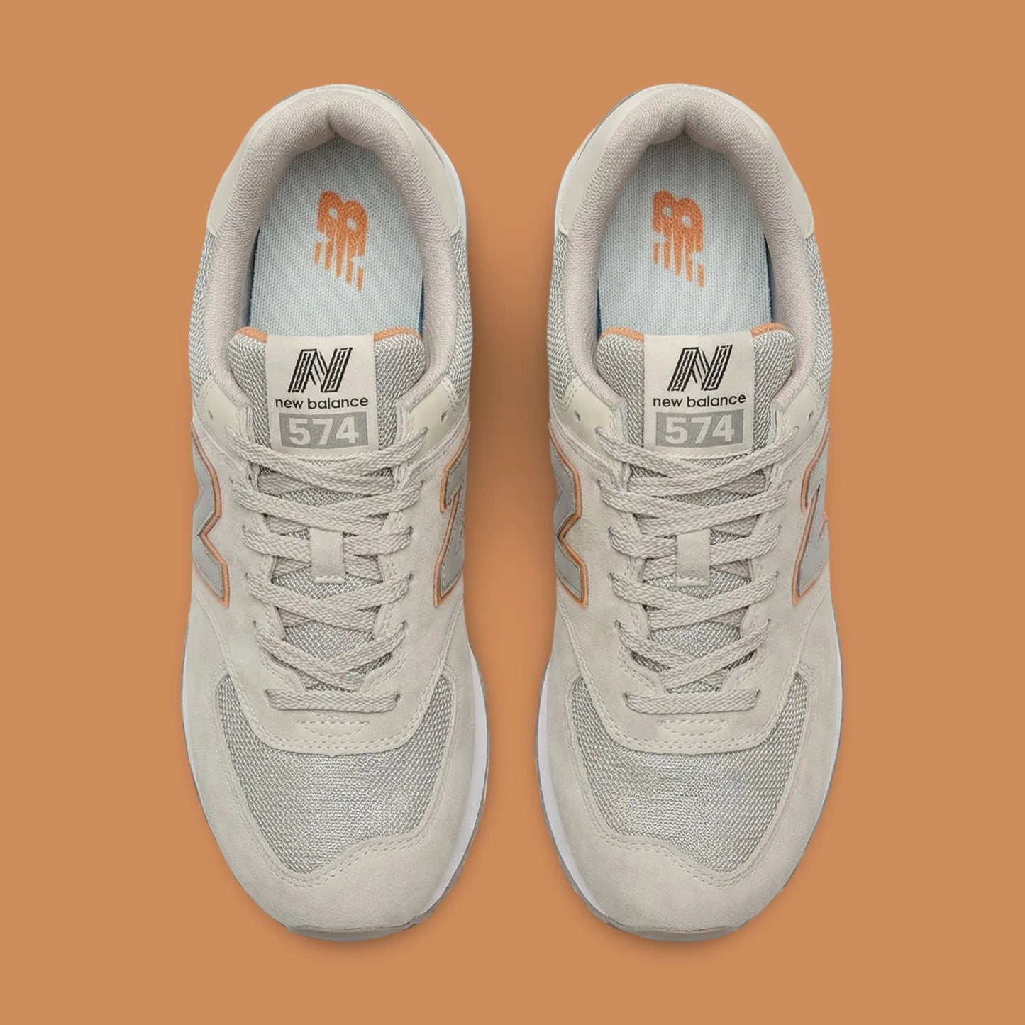 NB 574 Cream Orange