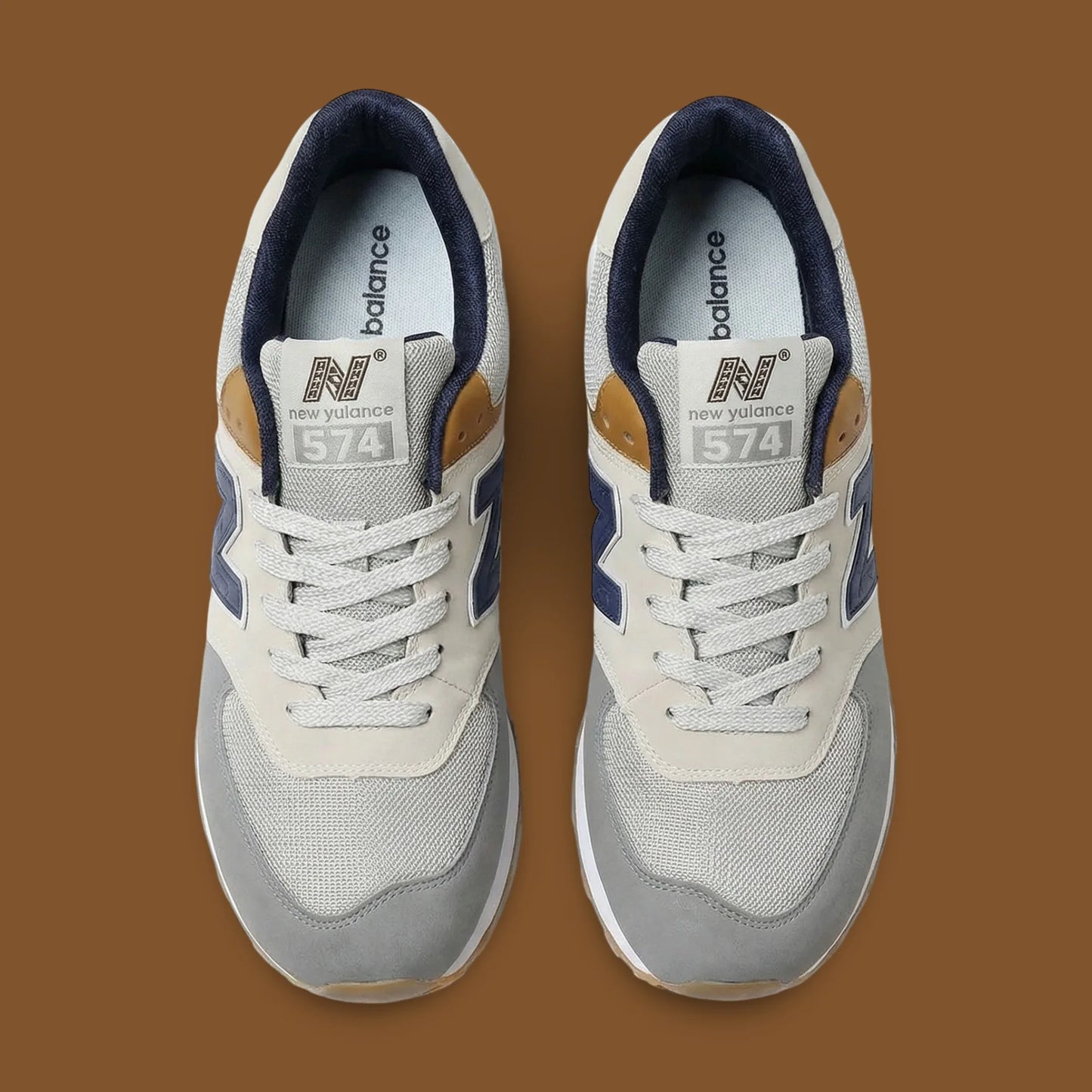 NB 574 Beige Grey Blue