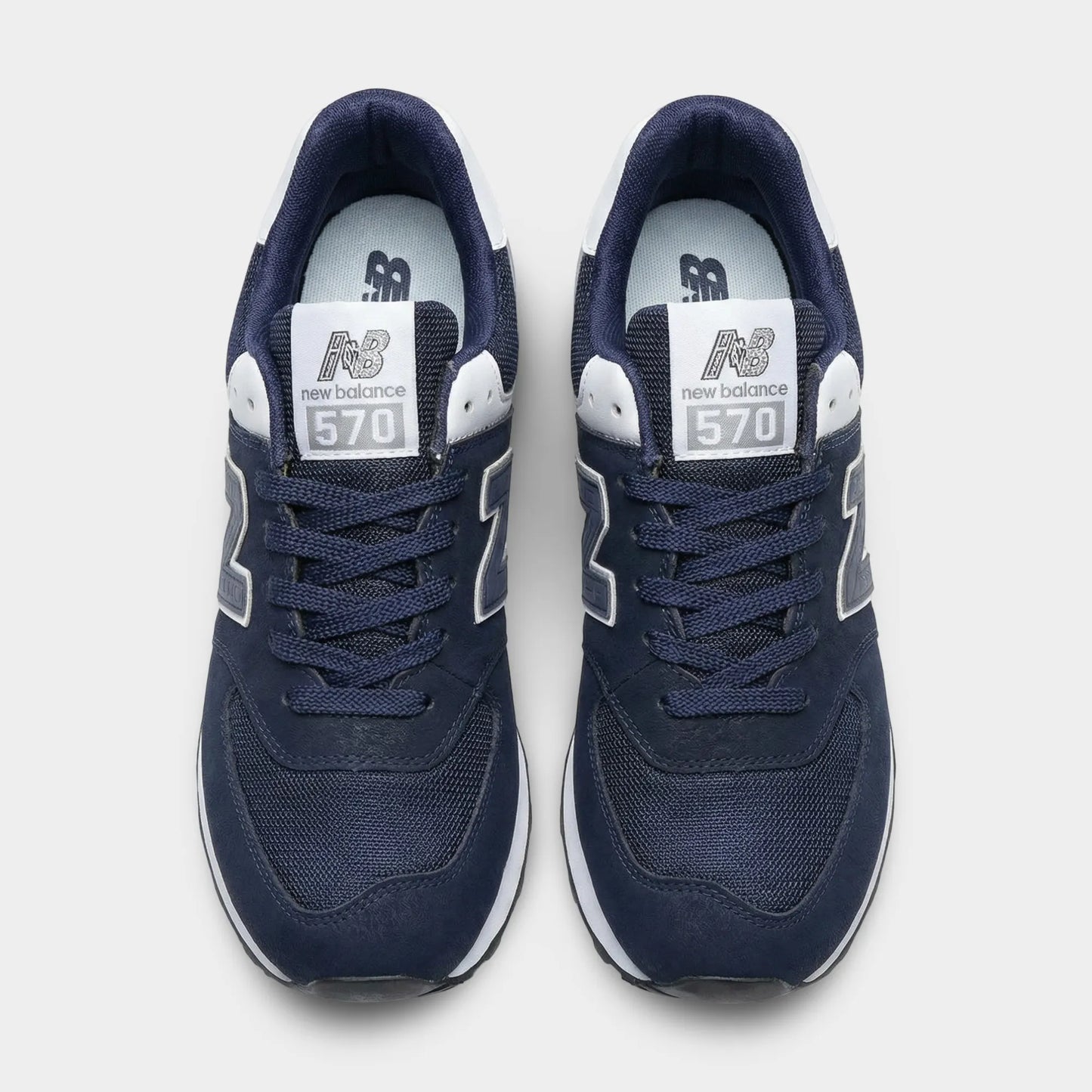 NB 574 Dark Blue White