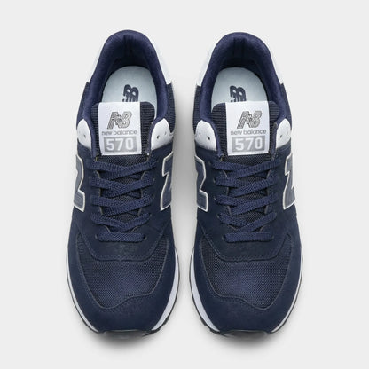 NB 574 Dark Blue White
