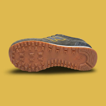 NB 574 Charcoal Gold
