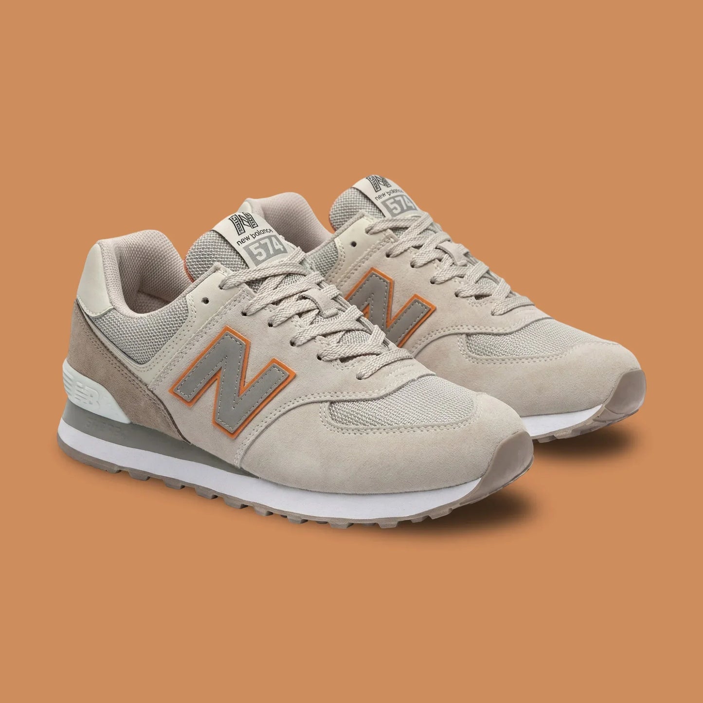 NB 574 Cream Orange