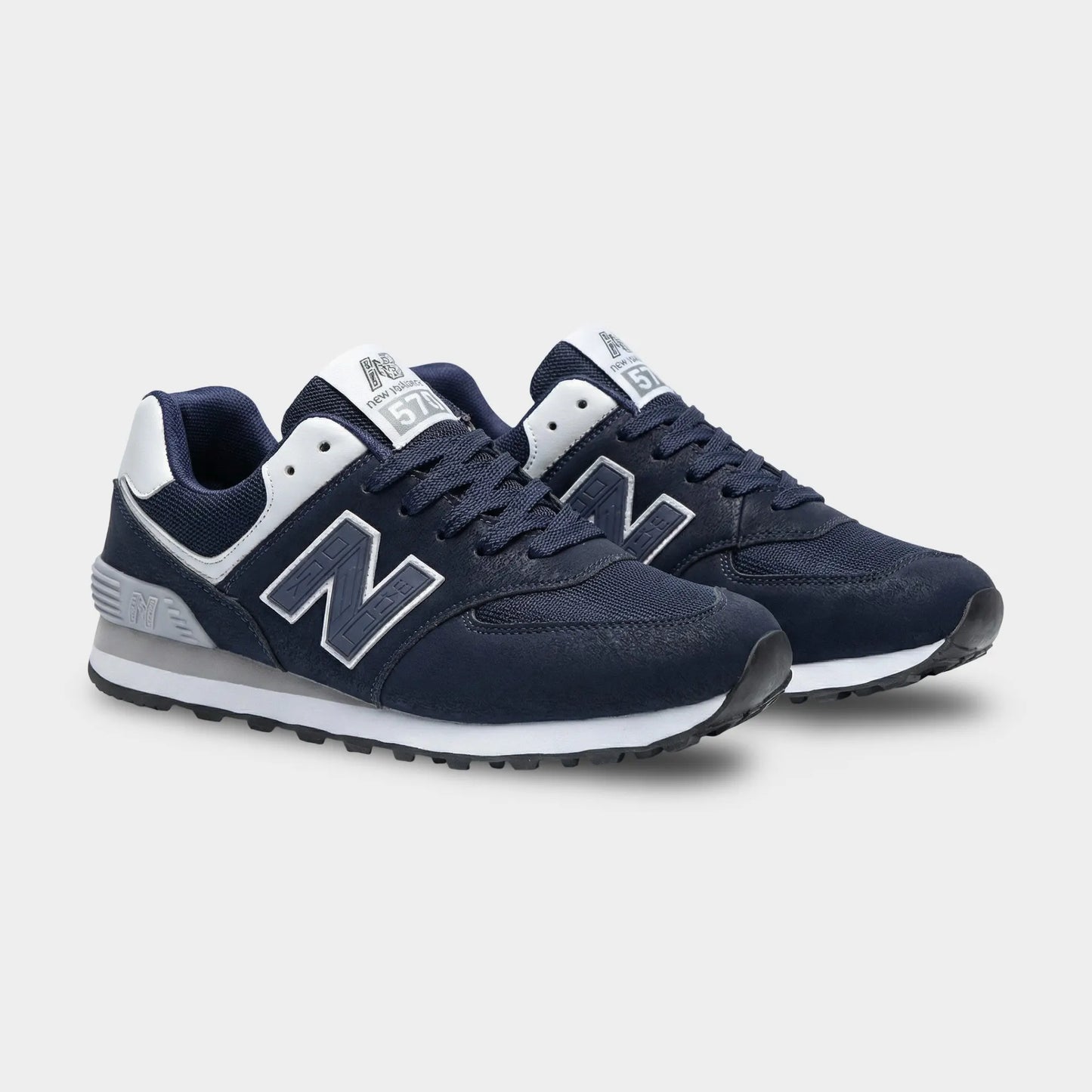 NB 574 Dark Blue White
