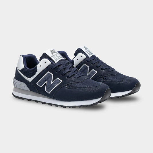 NB 574 Dark Blue White