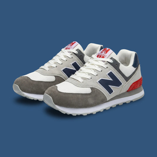 NB 574 Charcoal Red
