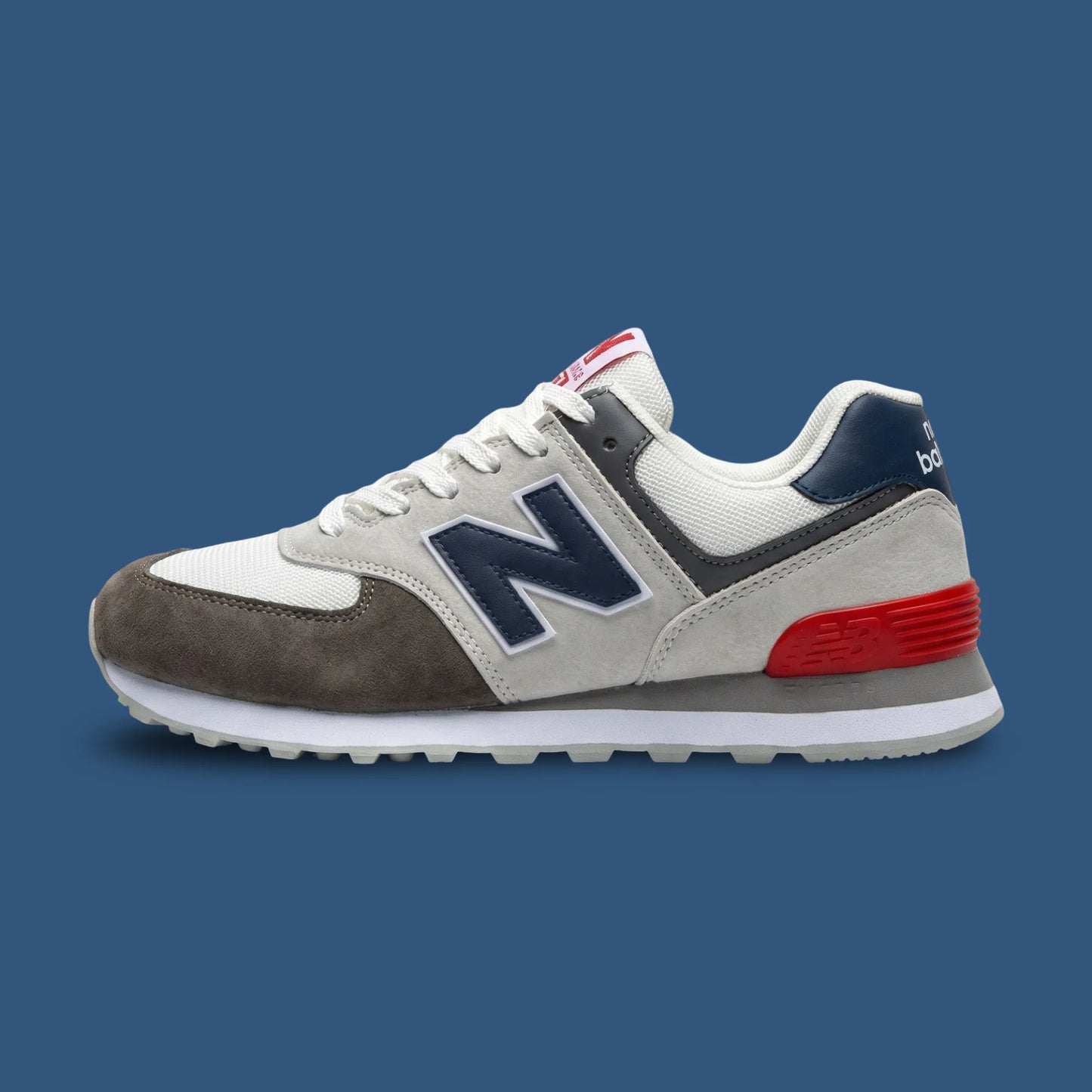 NB 574 Charcoal Red