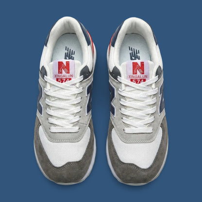 NB 574 Charcoal Red