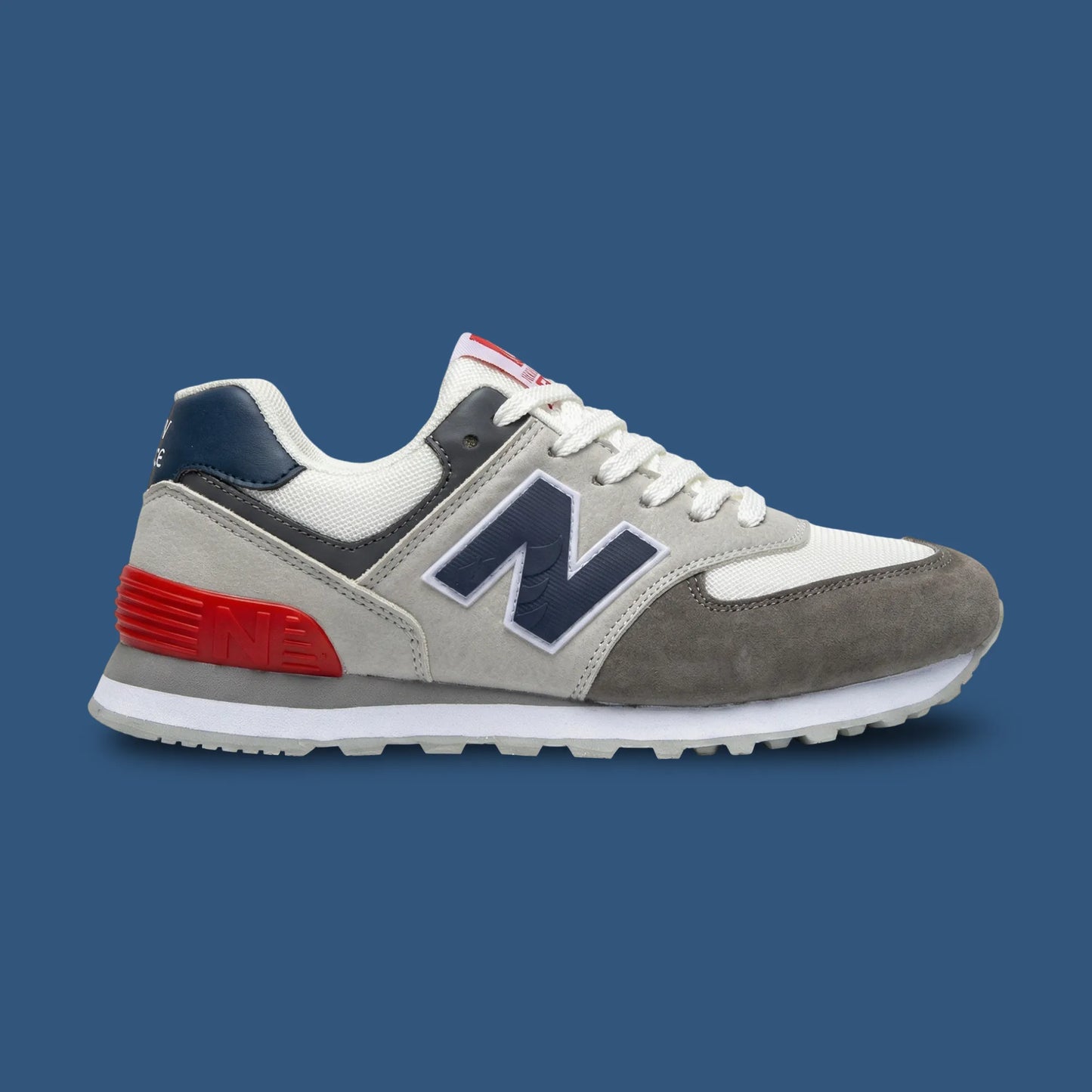 NB 574 Charcoal Red